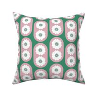 Double Blossom Dot (Pink & Green)