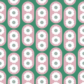Double Blossom Dot (Pink & Green)