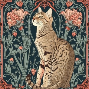 Art Nouveau Cat