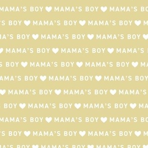 Mama's Girl - Mother's Day basic text design with hearts vintage lime 