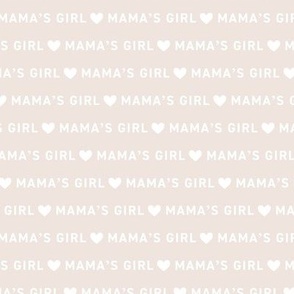 Mama's Girl - Mother's Day basic text design with hearts oat 