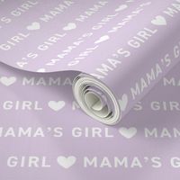 Mama's Girl - Mother's Day basic text design with hearts lilac 