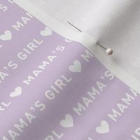 Mama's Girl - Mother's Day basic text design with hearts lilac 