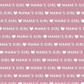 Mama's Girl - Mother's Day basic text design with hearts berry 