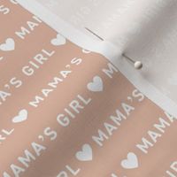 Mama's Girl - Mother's Day basic text design with hearts blush 