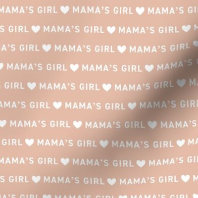 Mama's Girl - Mother's Day basic text design with hearts blush 