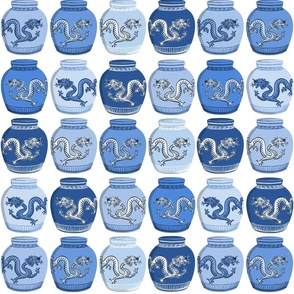 blue dragon jars/large