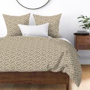 eroded checkerboard check taupe and champagne beige | small