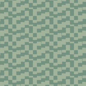  eroded checkerboard check sage green and soft olive | small
