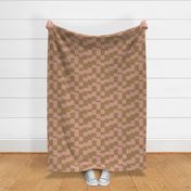 eroded checkerboard check warm neutral | large