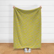 eroded checkerboard check mustard yellow and sage beige | large