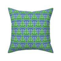 triangle patchwork - green blue pattern