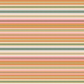 Geometric Shapes - Horizontal Stripes No.001 - Cozy, Vintage, Summery Shades / Medium