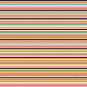 Geometric Shapes - Horizontal Stripes No.002 - Cozy, Vintage, Summery Shades / Medium