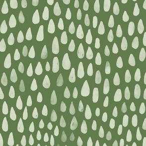 (L) Raindrops leaf green