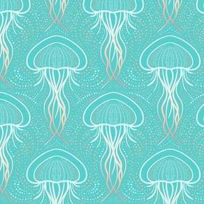 Jellyfish - Aqua Blue