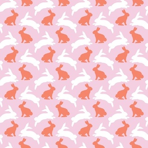 bunnies/pink and coral