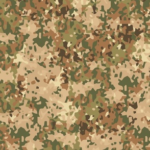 Dutch Netherlands Fractal Pattern (NFP) Tan Camouflage Pattern