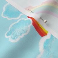 Rainbow and clouds, smaller