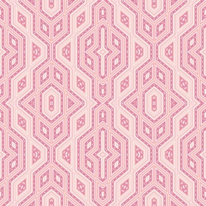 Pink light geometric pattern for wallpaper and textiles