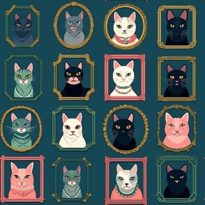 cats in frames