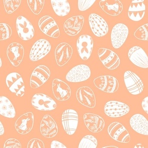 Easter Eggs pastel peach