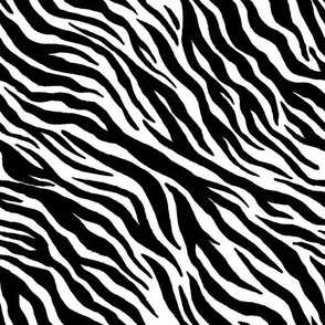 Zebra print // black & white // colorway 1