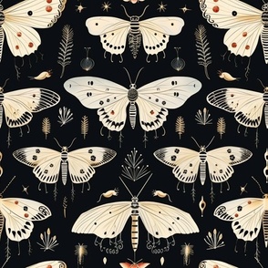 cream colored moths