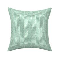 textured herringbone in minty aqua 