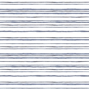 Blue seamless nautical watercolor stripes