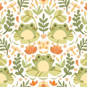 Cute Frog Fabric Fabric, Wallpaper and Home Decor