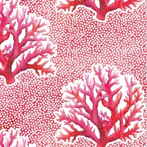 Fandango - Red/Dotted on Red  Watercolor Wallpaper – New for 2024