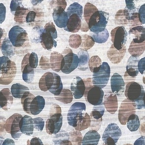 finger prints texture paper polka dots brown blue