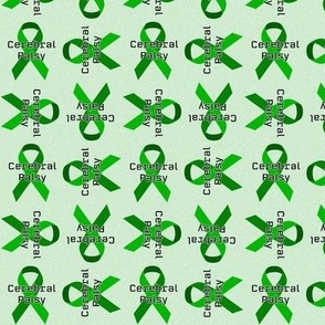 Cerebral Palsy with green ribbons