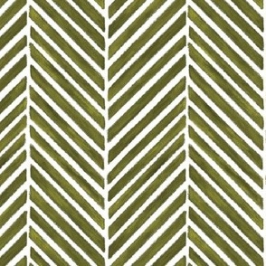 Hunter Green Herringbone, Wallpaper Scale, Classic