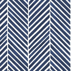 Navy Blue Textured Herringbone, Perfect Wallpaper Scale