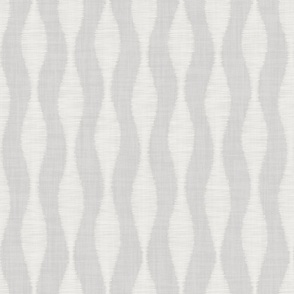 White Wavy Scribbled Lines on Light Gray Textured Background, minimal Japandi