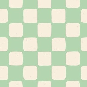 checkerboard pastel green