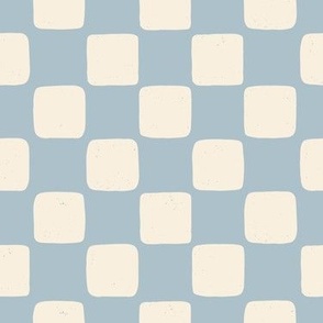 Checkerboard baby blue