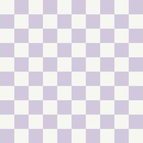 Lilac Cream Checkers