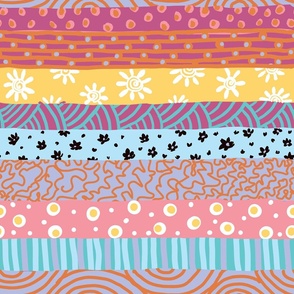 WT 001 - washi tape design in pastel shades