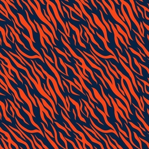 Large Scale Tiger Stripes in Detroit Tigers Navy and Orange