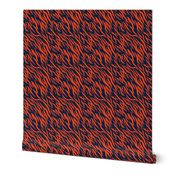 Medium Scale Tiger Stripes in Detroit Tigers Navy and Orange