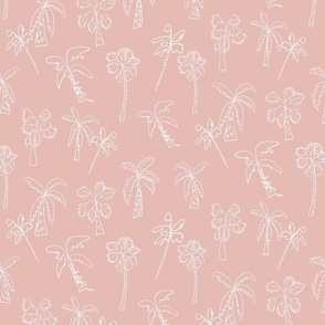 White and Pink Palm Trees