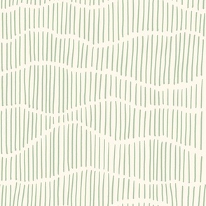 green stripe on cream for traditional wallpaper and home decor