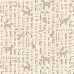 Linnea's Garden | Peach Frost | Small Scale | Scandinavian Inspired