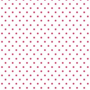 Small bright pink spot on white, evenly spaced
