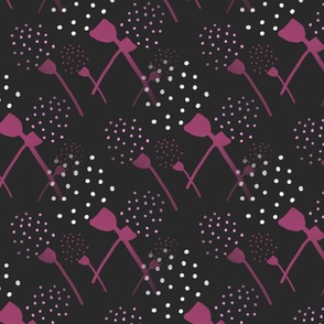Hope Boho Pink Dandelion Pattern