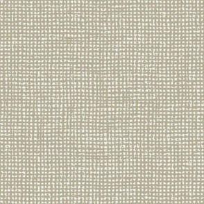 Small // Light sage green and white crosshatch burlap woven texture
