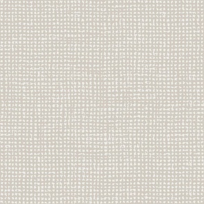 Small // Light gray and white burlap crosshatch woven texture
